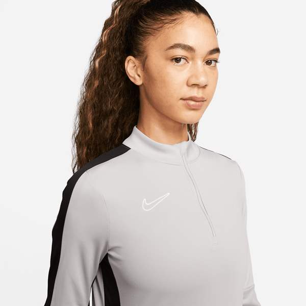 Nike Womens Academy 23 Drill Top Wolf Grey/Black